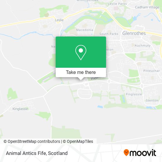 Animal Antics Fife map