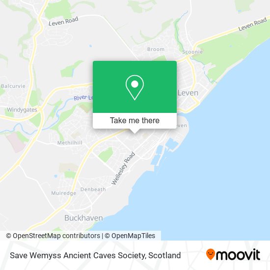 Save Wemyss Ancient Caves Society map