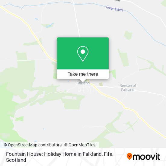 Fountain House: Holiday Home in Falkland, Fife map