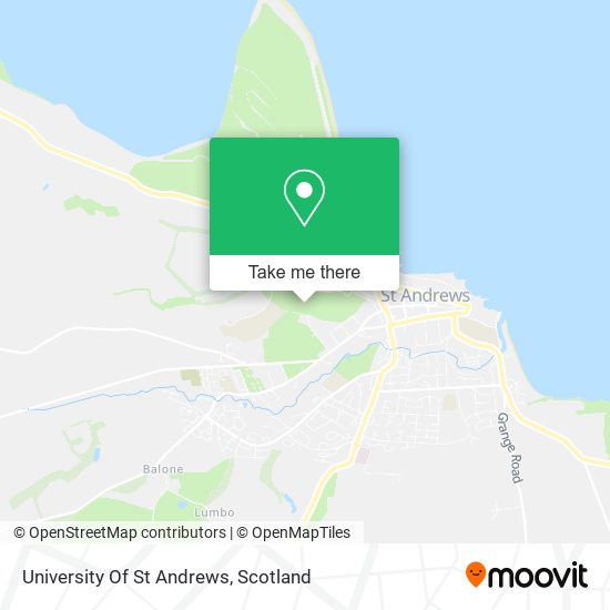 University Of St Andrews map