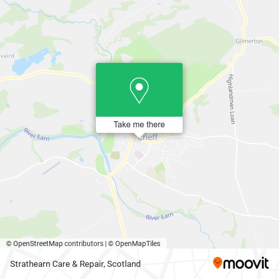 Strathearn Care & Repair map