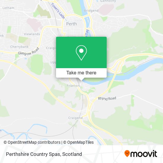 Perthshire Country Spas map