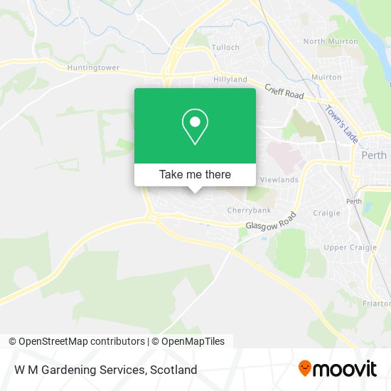 W M Gardening Services map