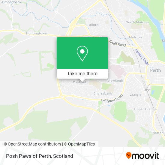 Posh Paws of Perth map