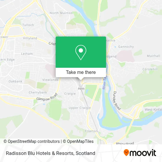 Radisson Map How to Get to Radisson Blu Hotels & Resorts in Perth by Bus or Train?