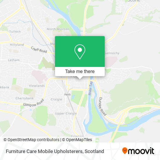 Furniture Care Mobile Upholsterers map