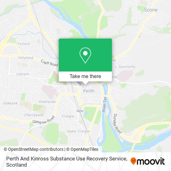 Perth And Kinross Substance Use Recovery Service map
