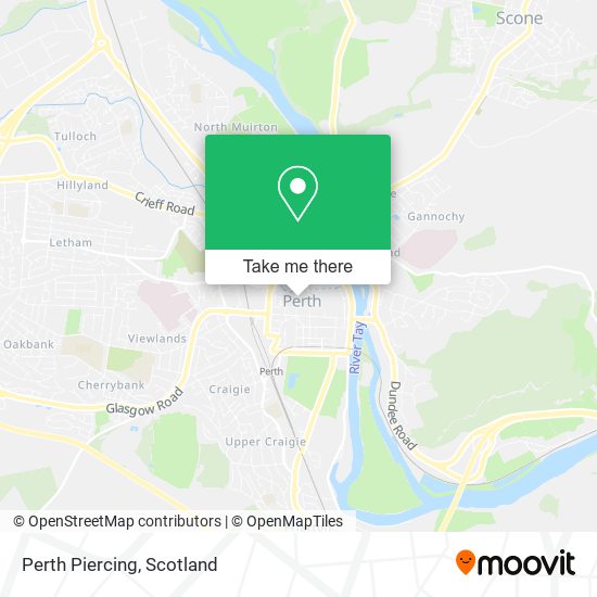 Perth Piercing map