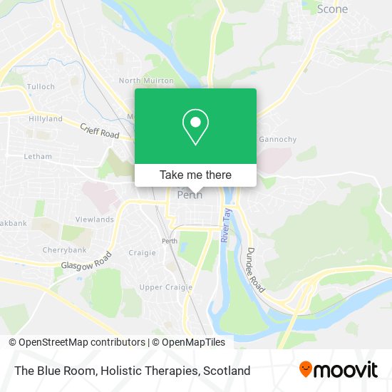 The Blue Room, Holistic Therapies map