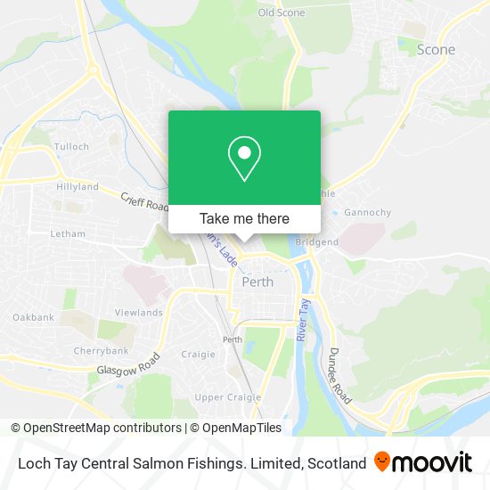 Loch Tay Central Salmon Fishings. Limited map