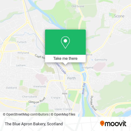 The Blue Apron Bakery map