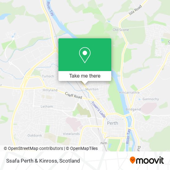 Ssafa Perth & Kinross map