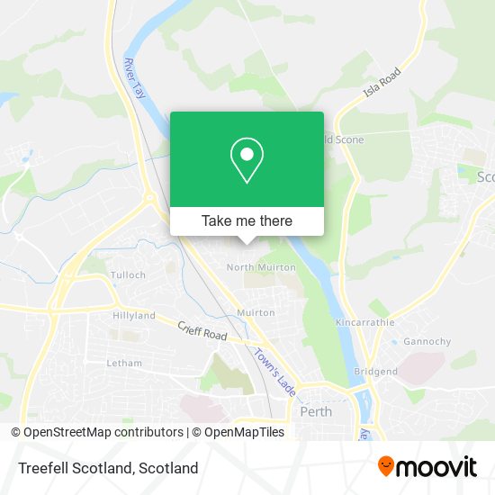 Treefell Scotland map