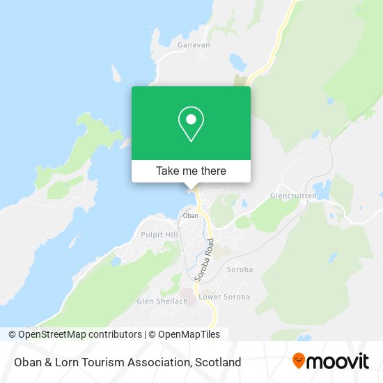 Oban & Lorn Tourism Association map