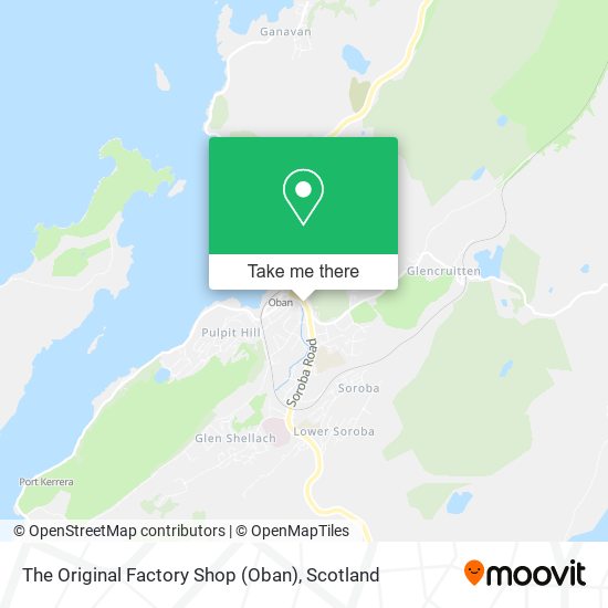 The Original Factory Shop (Oban) map