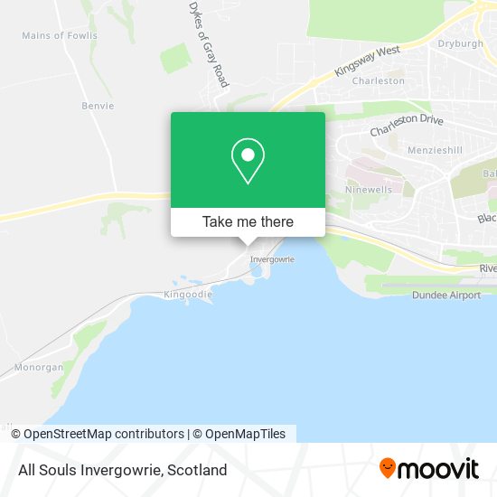 All Souls Invergowrie map