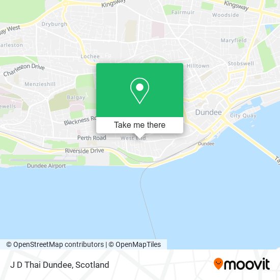 J D Thai Dundee map