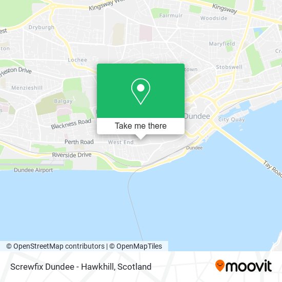 Screwfix Dundee - Hawkhill map