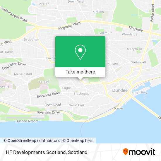 HF Developments Scotland map