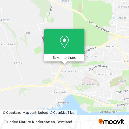 Dundee Nature Kindergarten map