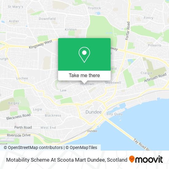 Motability Scheme At Scoota Mart Dundee map