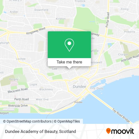 Dundee Academy of Beauty map