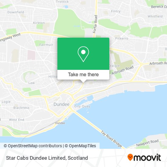 Star Cabs Dundee Limited map