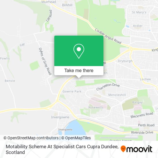 Motability Scheme At Specialist Cars Cupra Dundee map