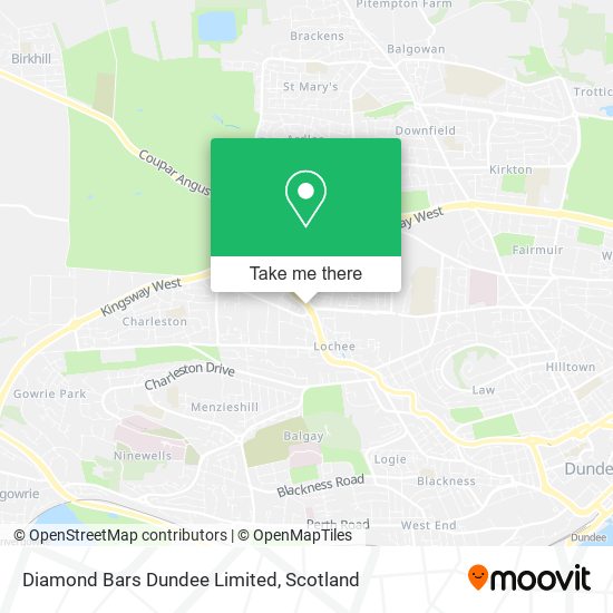 Diamond Bars Dundee Limited map
