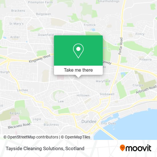 Tayside Cleaning Solutions map
