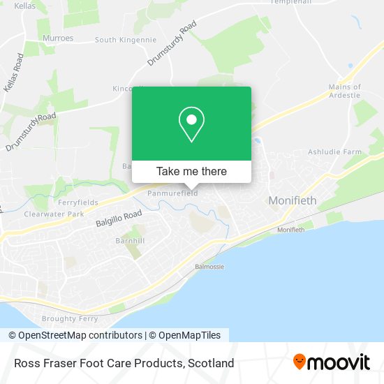 Ross Fraser Foot Care Products map