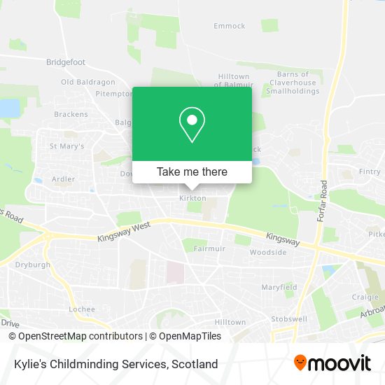 Kylie's Childminding Services map