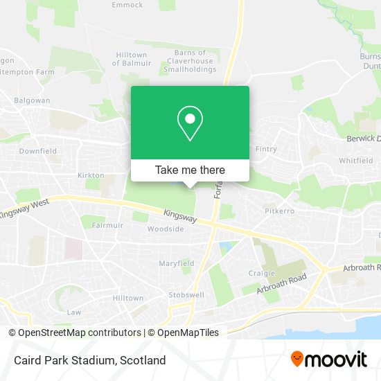 Caird Park Stadium map