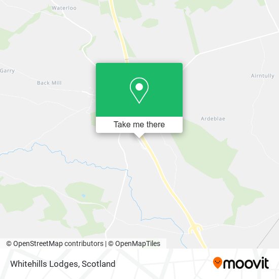 Whitehills Lodges map