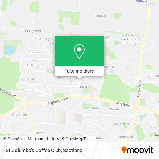 St Columba's Coffee Club map