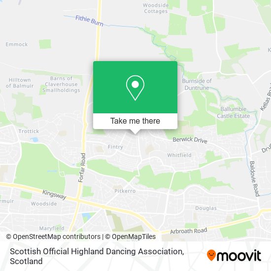 Scottish Official Highland Dancing Association map