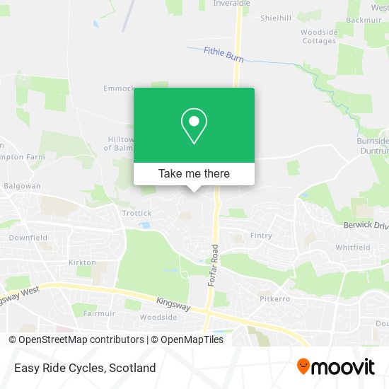 Easy Ride Cycles map