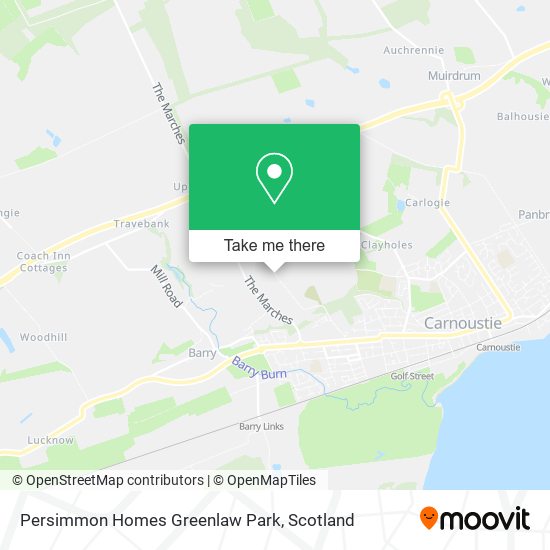 Persimmon Homes Greenlaw Park map