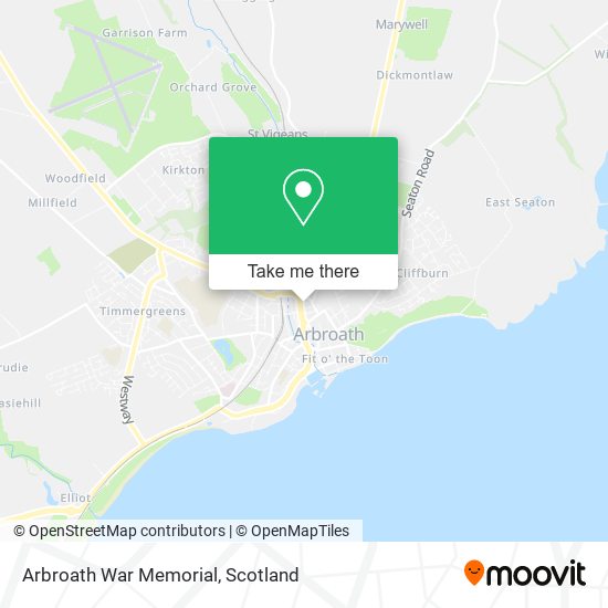 Arbroath War Memorial map