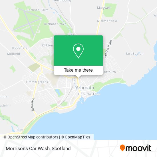 Morrisons Car Wash map