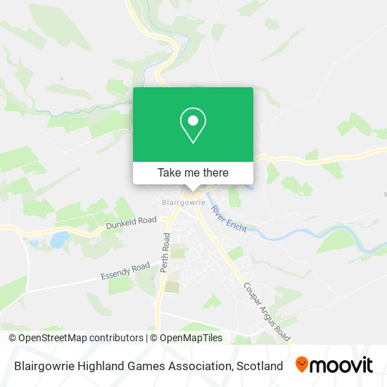 Blairgowrie Highland Games Association map