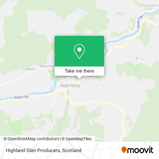 Highland Glen Producers map