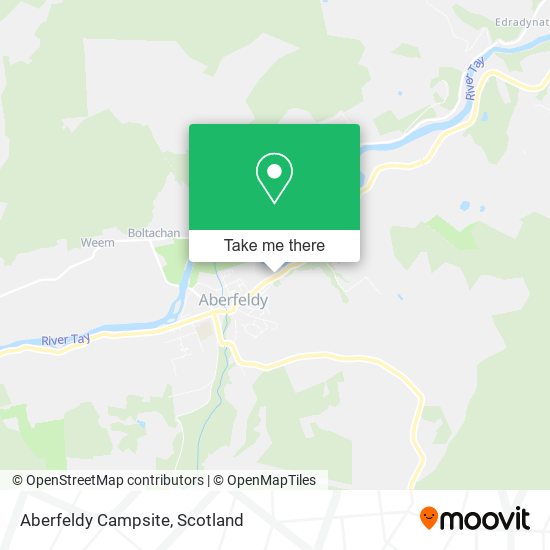 Aberfeldy Campsite map