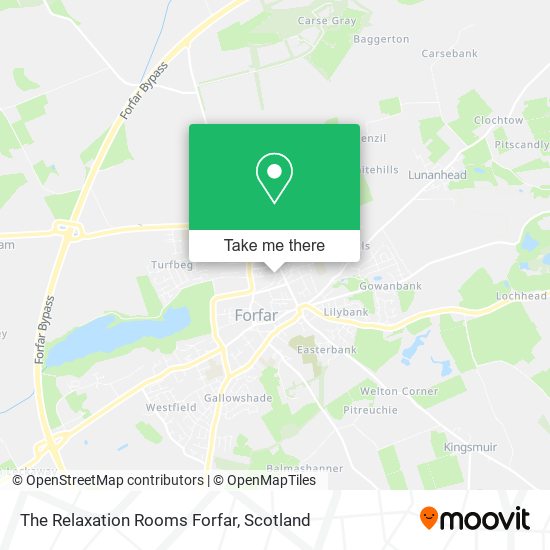 The Relaxation Rooms Forfar map