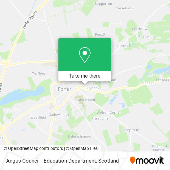 Angus Council - Education Department map