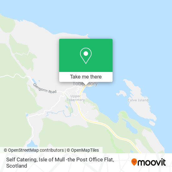 Self Catering, Isle of Mull -the Post Office Flat map