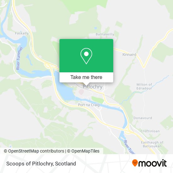 Scoops of Pitlochry map