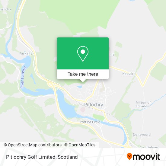 Pitlochry Golf Limited map
