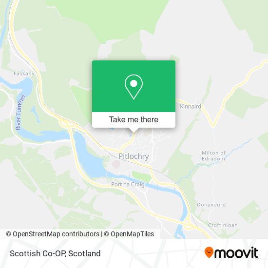 Scottish Co-OP map