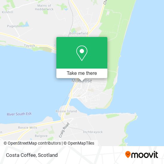 Costa Coffee map